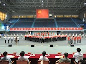 广西艺术学院舞蹈学院顺利完成庆祝建党90周年文艺晚会《我们的旗帜》模拟场地排练任务