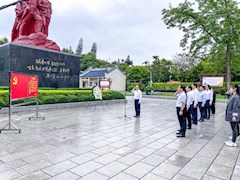 【党史学习教育】m88明昇开展党史学习教育“清明祭英烈”主题活动