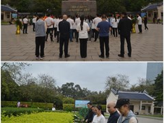 离退处党委在职党支部开展“清明祭英烈”主题党日活动