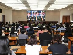 m88明昇师生以多种方式参与和关注纪念中国人民抗日战争暨世界反法西斯战争胜利80周年大会